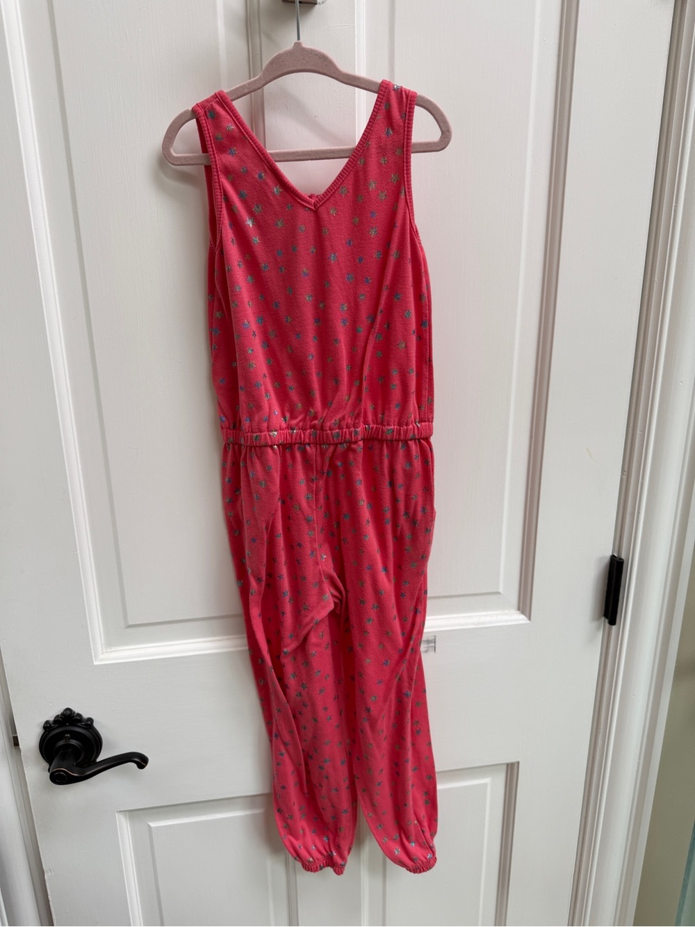 More Than Magic XS 4 5 Girls Pink Sleeveless Jumpsuit with Stars - Picture 5 of 5